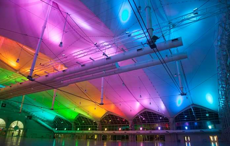 Convention Center Sails Pavilion Lights Illuminates Events in First Year